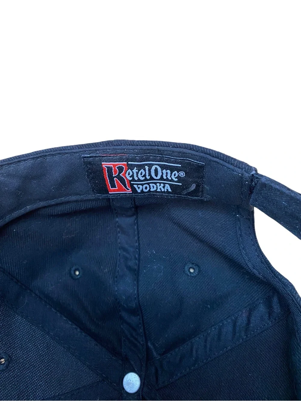 KETEL ONE VODKA Embroidered Baseball Cap Black Red & White Logo adjustable OS